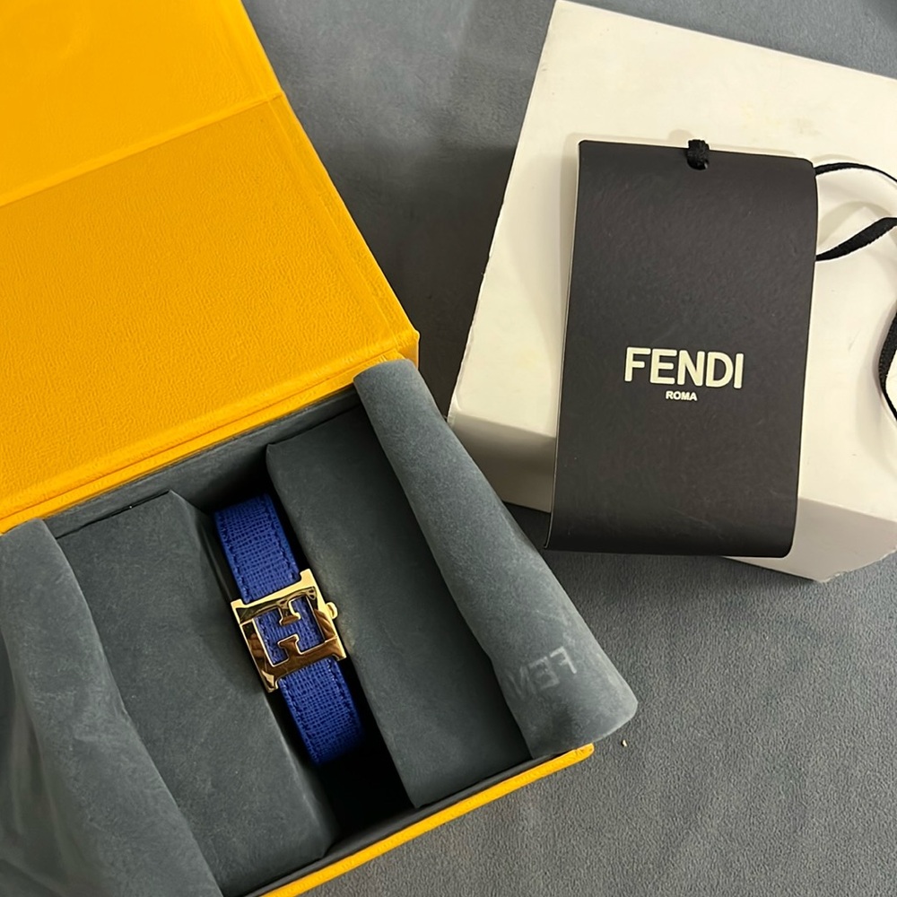 BRAND NEW FENDI BRACCIALE REVERSIBILE VIT.ELITE BICOLORE SMALL